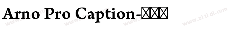 Arno Pro Caption字体转换
